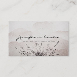 Botanische Aromatherapie-Mischungen Visitenkarte