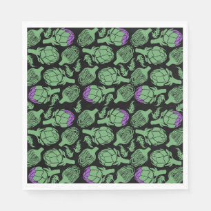 Botanische Artischocke Kunst Heimdekoration Serviette