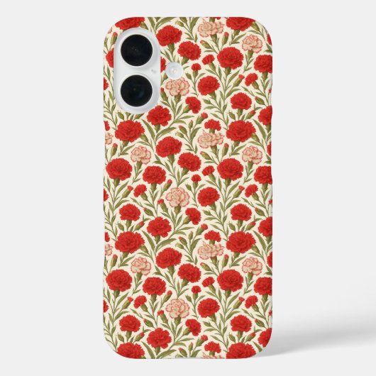 Botanische Ästhetische Rote Narbe Case-Mate iPhone Hülle (Rückseite)