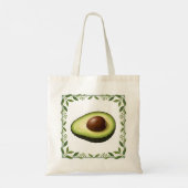 Botanische Avocado Tragetasche (Rückseite)