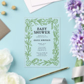 Botanische Babydusche Acryleinladungen (In Situ (Hochzeit))