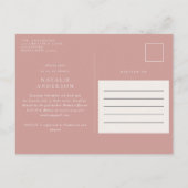 Botanische Babydusche Ankündigungspostkarte (Rückseite)