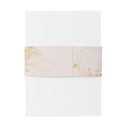 botanische Babydusche Einladungsbanderole (Rückseitenbeispiel)