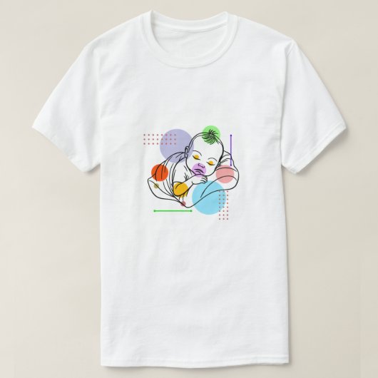 Botanische Babykunst T-Shirt (Design vorne)