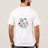 Botanische Babykunst T-Shirt (Rückseite)