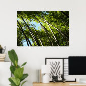 Botanische Bambusnatur Poster (Heimbüro)