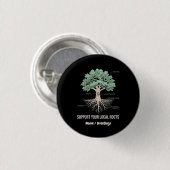 Botanische Baum-Anatomie Unterstützen Sie Ihre Lok Button (Vorne & Hinten)