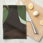 Botanische Bäume Geschirrtuch (Viertel Falte)