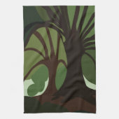 Botanische Bäume Geschirrtuch (Vertikal)
