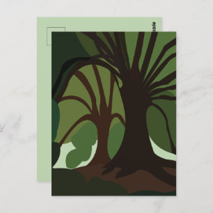 Botanische Bäume Postkarte