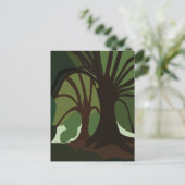 Botanische Bäume Postkarte (Stehend Vorderseite)