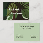 Botanische Bäume Visitenkarte (Vorne/Hinten)