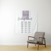 Botanische Baumwolle Pflanze Lavendel Hochzeitssit Wandteppich (Beispiel)