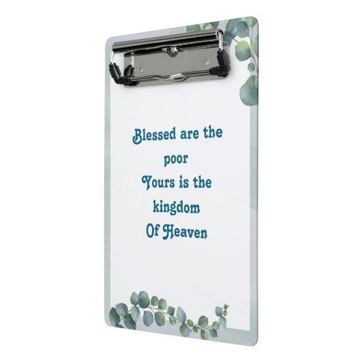 Botanische Beatituden Mini Klemmbrett (Gewinkelt2)
