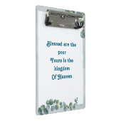 Botanische Beatituden Mini Klemmbrett (Schrägansicht)