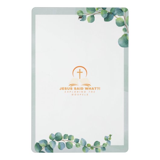 Botanische Beatituden Mini Klemmbrett (Rückseite)