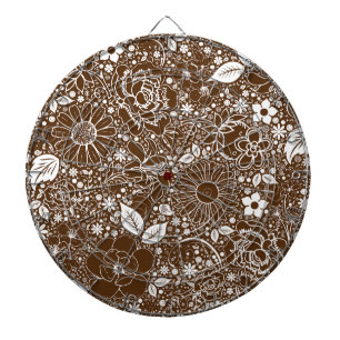 Botanische Beauties Brown Dartscheibe