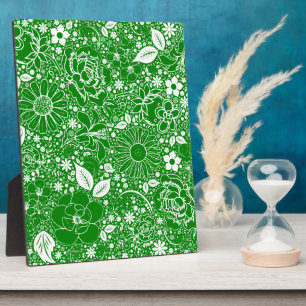 Botanische Beauties Green Display Plaque Fotoplatte
