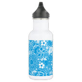 Botanische Beauties Light Blue Edelstahlflasche (Rechts)