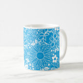 Botanische Beauties Light Blue Kaffeetasse (VorderseiteRechts)