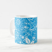 Botanische Beauties Light Blue Kaffeetasse (Vorderseite Links)