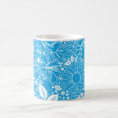 Botanische Beauties Light Blue Kaffeetasse (Mittel)