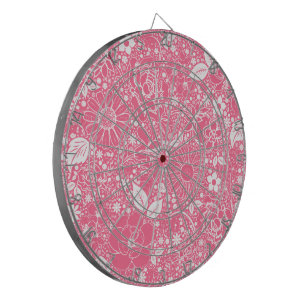 Botanische Beauties Light Pink Dart Board Dartscheibe