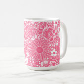 Botanische Beauties Light Pink Tasse (VorderseiteRechts)
