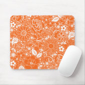 Botanische Beauties Orange Mouse Pad Mousepad (Mit Mouse)
