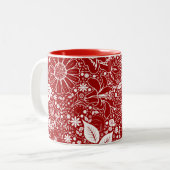 Botanische Beauties Red Coffee Tasse (Vorderseite Links)