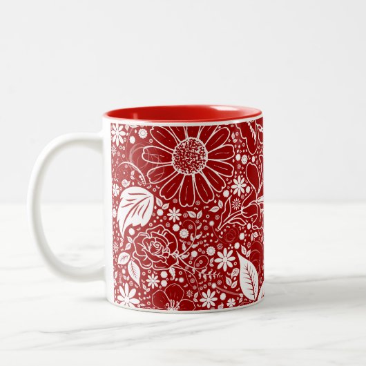 Botanische Beauties Red Coffee Tasse (Links)