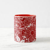 Botanische Beauties Red Coffee Tasse (Mittel)