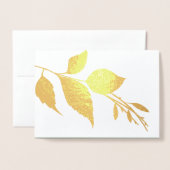 Botanische Beerdigung Dankeschön Karte (Vorderseite mit Umschlag)