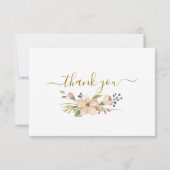 Botanische Beerdigung Dankeschön Karte (Rückseite)