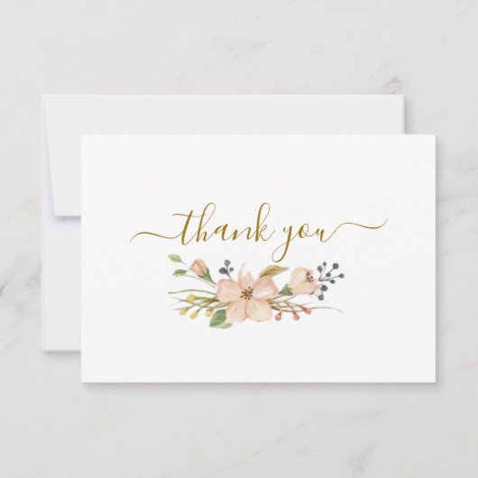 Botanische Beerdigung Dankeschön Karte (Rückseite)