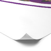 Botanische Beere, Art Déco-Blumenclipart Klein Poster (Ecke)