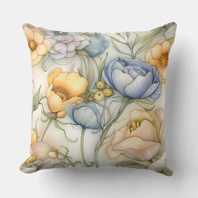 Botanische Beleuchtung Kissen (Vorderseite)