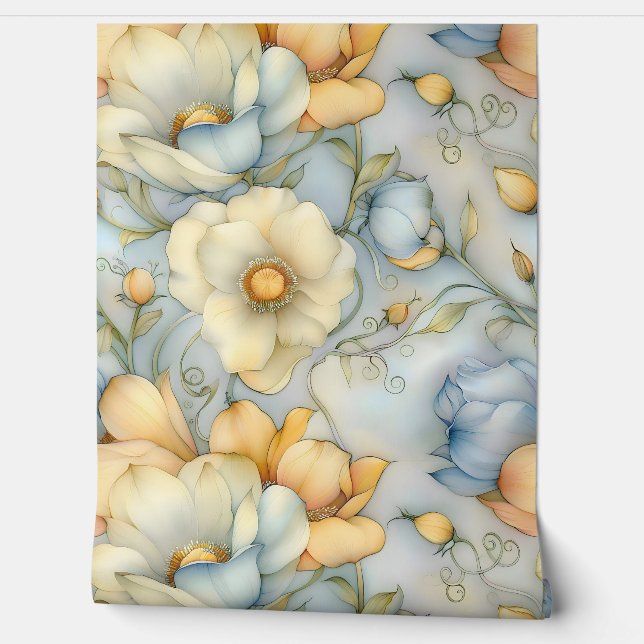 Botanische Beleuchtung Tapete (Abrollen)