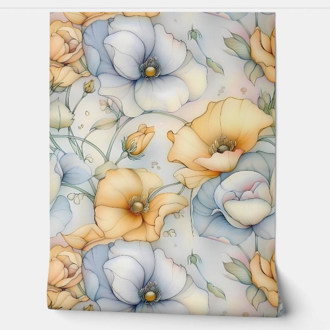 Botanische Beleuchtung Tapete (Abrollen)