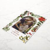 Botanische Berries Folien Feiertagskarte (Gedreht)