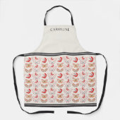 Botanische Berries & Herbstlaube Elfenbeinküste Schürze (Vorderseite)