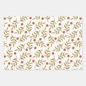 Botanische Berries Urlaub im Wasser Geschenkpapier Set (Vorderseite)