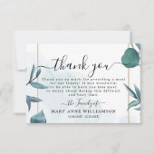 Botanische Bestattungskarte Dankeskarte (Vorderseite)