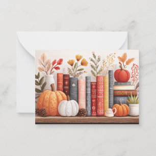Botanische Bibliothek für niedlichen Fall Mitteilungskarte
