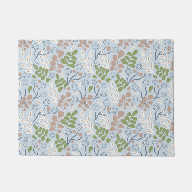 Botanische Bio Formen Fußmatte (Vorderseite)