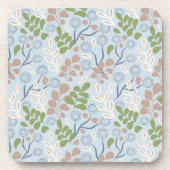 Botanische Bio Formen Getränkeuntersetzer (Vorderseite)