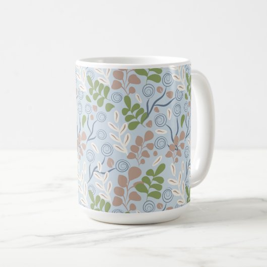 Botanische Bio Formen Kaffeetasse (VorderseiteRechts)