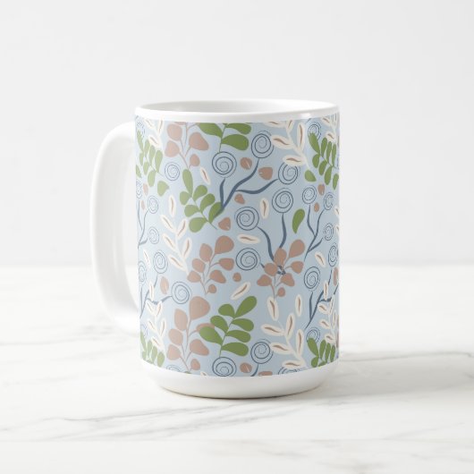 Botanische Bio Formen Kaffeetasse (Vorderseite Links)