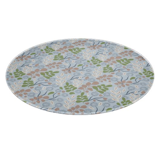 Botanische Bio Formen Schneidebrett (Ecke)