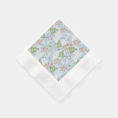 Botanische Bio Formen Serviette (Ecke)